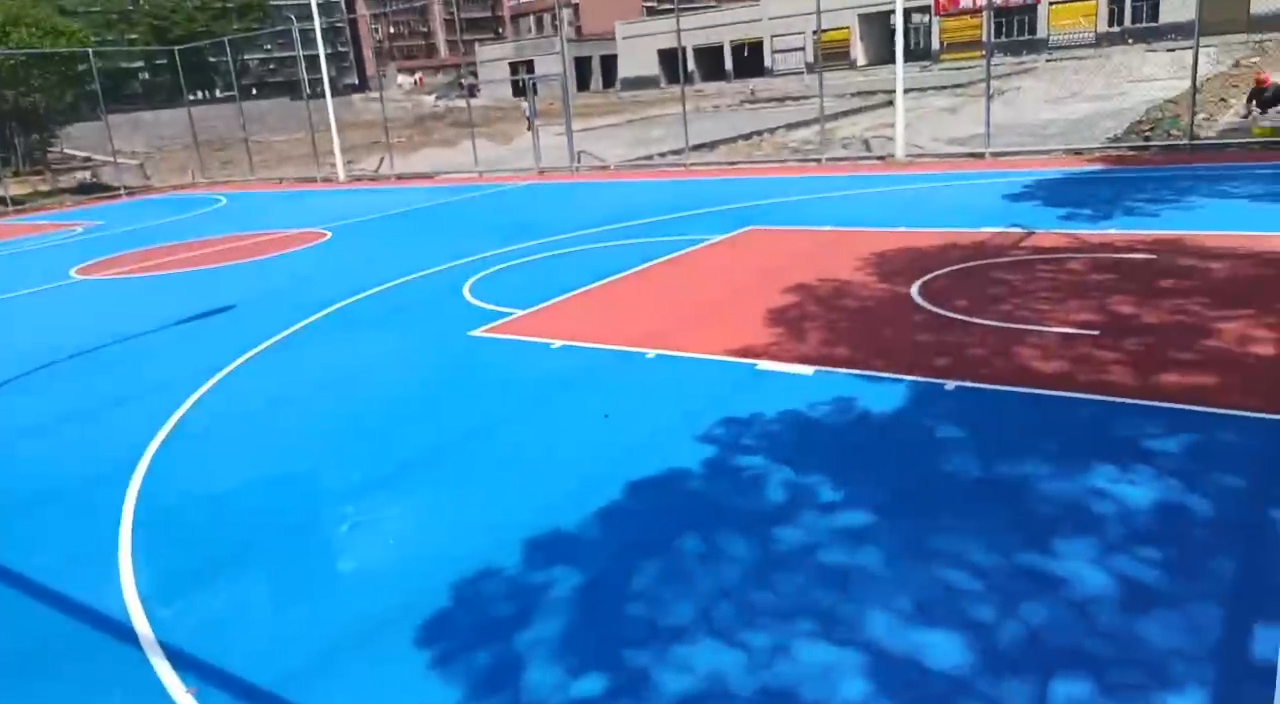 湖北应城丙烯酸篮球场