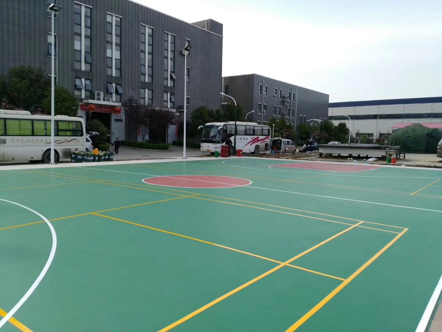 武汉市七0一船舶研究所硅PU篮球场